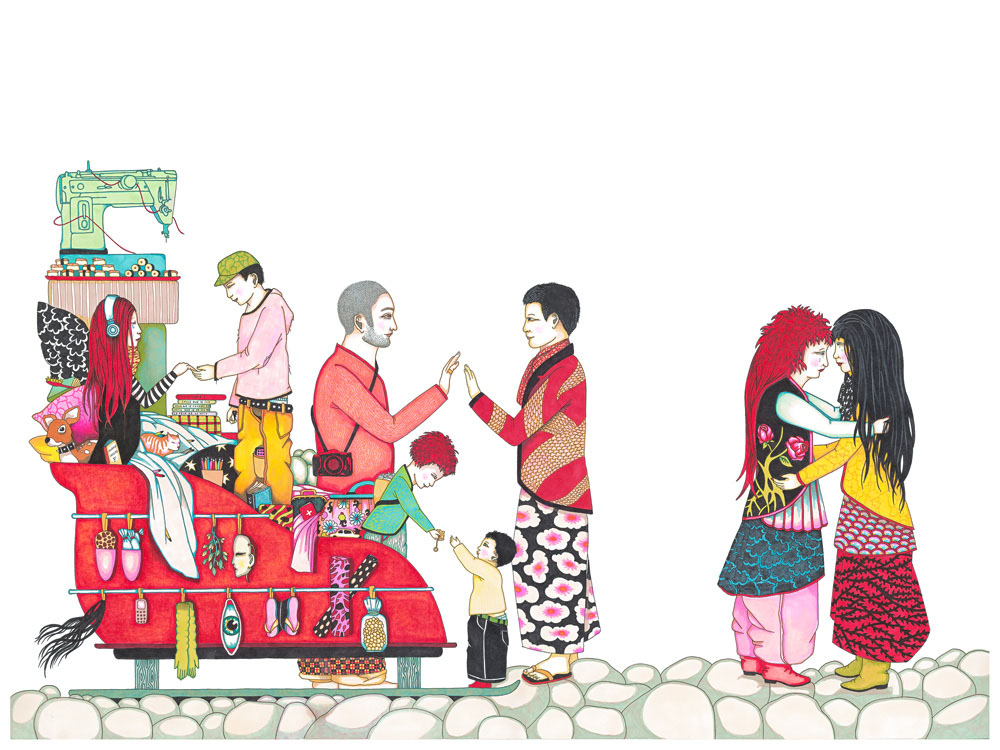 17_Pages 34-35 - Illustrations du livre Une amie pour la vie. Editions Thierry Magnier_2012
